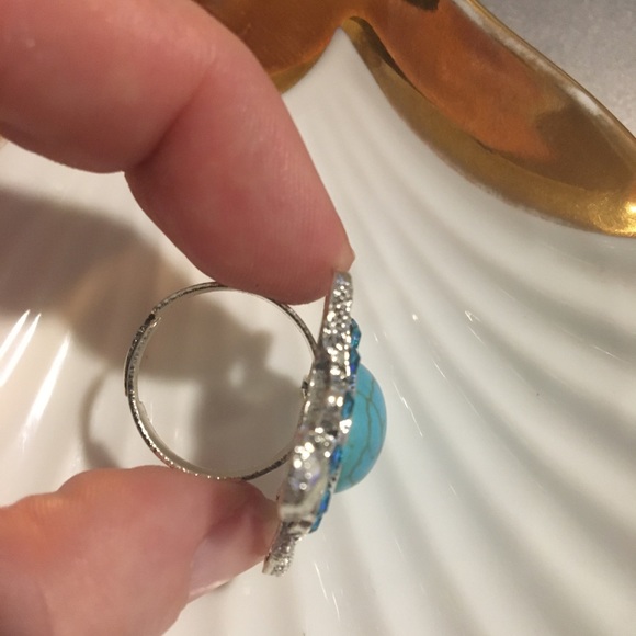 South Sea Turtle W/Rhinestones Turtle Ring - Picture 3 of 5